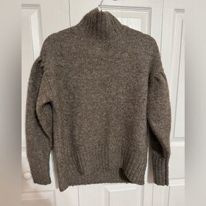 Express x You Chunky Turtleneck Sweater – Light Brown, Size Small